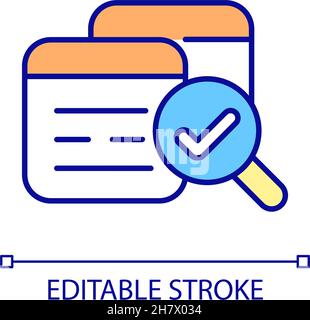 Check website RGB color icon Stock Vector