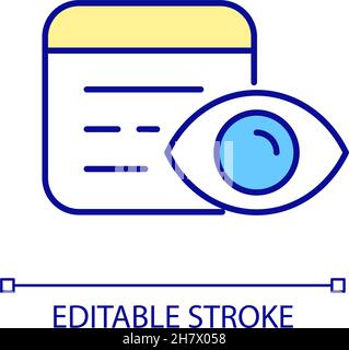 Web tracking RGB color icon Stock Vector