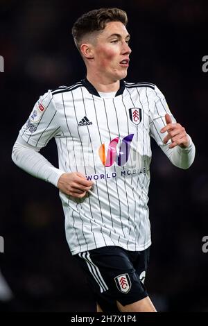 LONDON, ENGLAND - NOVEMBER 24: Harry Wilson of Fulham during the Sky Bet Championship match between Fulham and Derby County at Craven Cottage on Novem Stock Photo