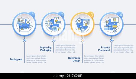 Neuromarketing operations vector infographic template Stock Vector