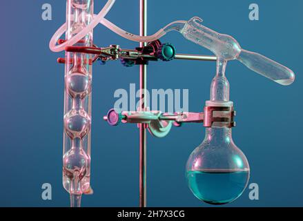 Laboratory device for distillation of volatile liquid fractions Stock ...