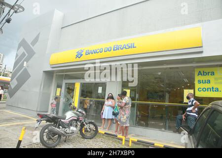 salvador, bahia, brazil - november 24, 2021: facade of an Extra