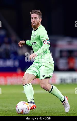 BARCELONA - OCT 26: Iker Muniain in action during the La Liga match between RCD Espanyol and Athletic Club de Bilbao at the RCDE Stadium on October 26 Stock Photo