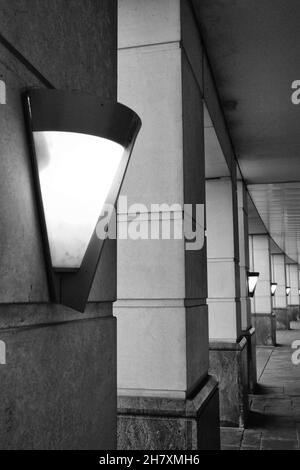 Abstract images in monochrome at Bluewater Shopping Centre, Greenhithe, Kent Stock Photo
