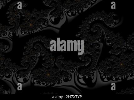 Abstract psychedelic oil background automatically generated using the fractal Stock Photo