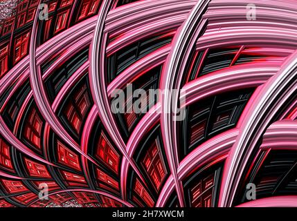 Abstract psychedelic oil background automatically generated using the Mandelbrot fractal Stock Photo