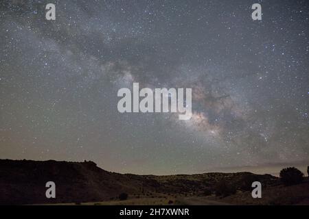 Milky way above new mexico Stock Photo