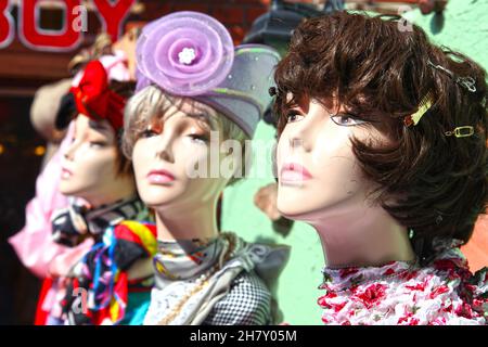 Takeshita Street or Takeshita-dori, a bustling street in the Harajuku part of Tokyo in Japan selling vibrant and extreme fashion, food, and more. Stock Photo