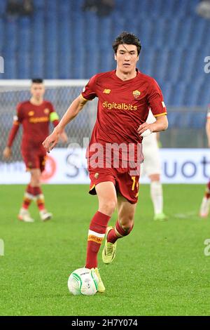 Eldor Shomurodov of AS Roma during the UEFA Europa League 2024/25 Round