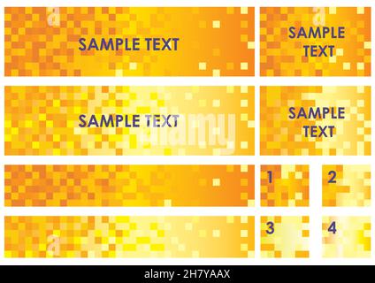 Polygon Texture Backgrounds Set Isolated On A White Background. Vector Illustration. Stock Vector