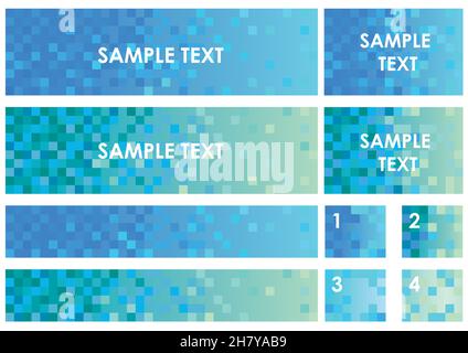 Polygon Texture Backgrounds Set Isolated On A White Background. Vector Illustration. Stock Vector