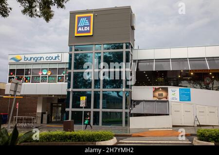 Aldi, 13 Bungan Street, Mona Vale NSW 2103 Stock Photo