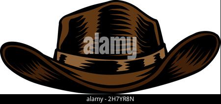 Cowboy or Sheriff American Western Wild West Hat Stock Vector