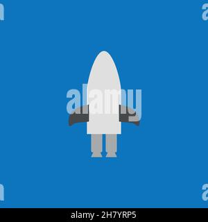 Rocket icon line icon. Simple style fast speed poster background symbol. Logo design element. T-shirt printing. Vector for sticker. Stock Vector