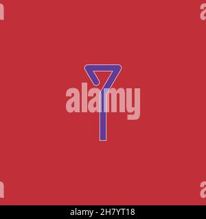 Wine glasses flat icon. Simple style alcohol drink symbol. Logo design element. T-shirt printing. eps10. Vector for sticker. Stock Vector
