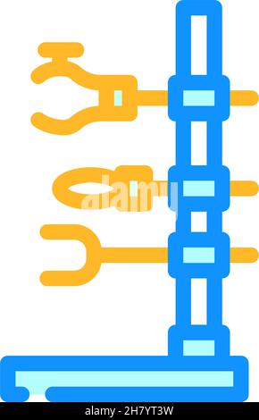 holder laboratory tool color icon vector illustration Stock Vector