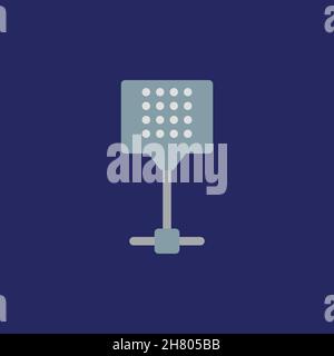 Spotlight line icon. Simple style scene light symbol. Logo design element. T-shirt printing. Vector for sticker. Stock Vector
