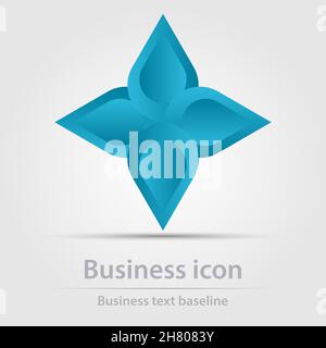 Originally designed color abstract vector business icon for creative design tasks Stock Vector