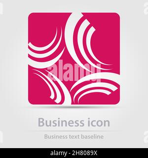 Originally designed color abstract vector business icon for creative design tasks Stock Vector