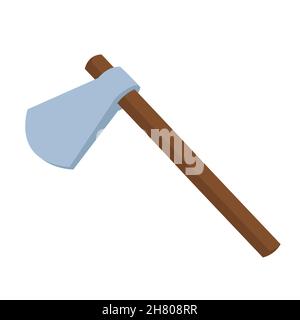 Native american ax. Weapon in flat style. Stock Vector
