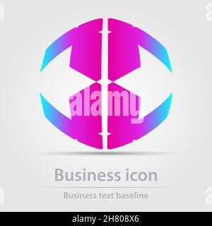 Originally designed color abstract vector business icon for creative design tasks Stock Vector