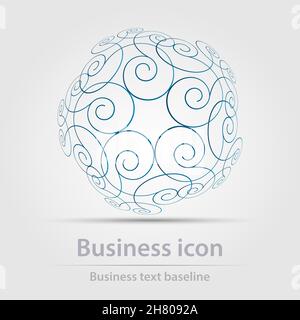 Originally designed color abstract vector business icon for creative design tasks Stock Vector