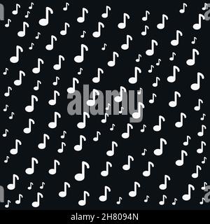 Music note flat icon. Simple style musical background symbol. Logo design element. T-shirt printing. Vector for sticker. Stock Vector