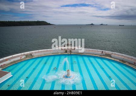 Tinside Lido, PLymouth Stock Photo