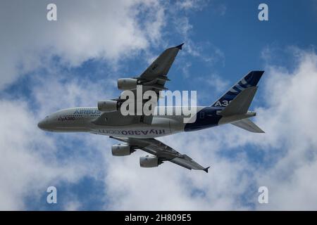 Airbus A380, Farnborough International Airshow 2016 Stock Photo