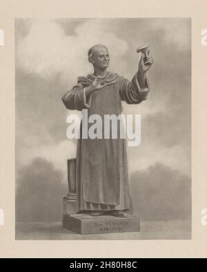 Dom Perignon 1638-1715, French Benedictine monk. Developer of Champagne 1944 Stock Photo