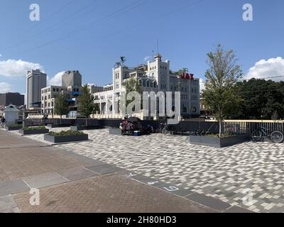 Famous Jax Brewery on Jackson Square in the mor Stock Photo