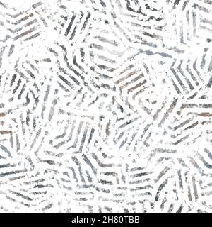 Seamless neutral and white grungy classic abstract surface pattern design for print. Stock Photo