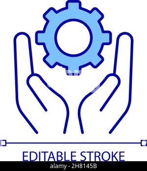 Technical support RGB color icon Stock Vector