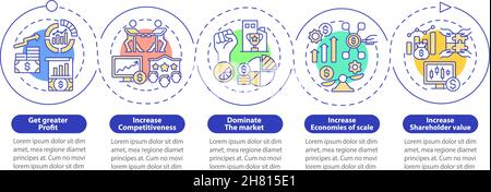 Business expand importance vector infographic template Stock Vector