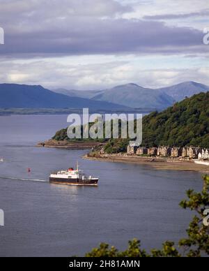 MV Columba in Oban bay 1970s Stock Photo
