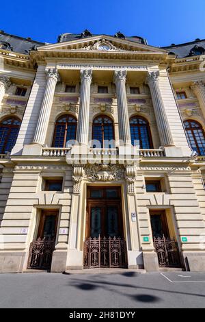 The main building of the Central University Library in Calea Victoriei (Victoriei Avenue) in the center of Bucharest,Bucharest, Romania, 8 November 20 Stock Photo