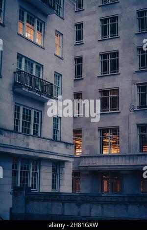 Art Deco Adelphi building, London, England, UK Stock Photo