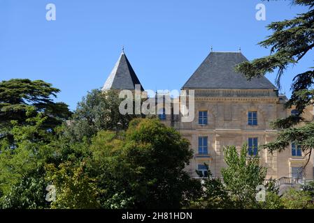 Historic Bastide, Mansion or Chateau de la Buzine (built 1867) was owned by Marcel Pagnol between 1941 & 1973, Marseille France Stock Photo