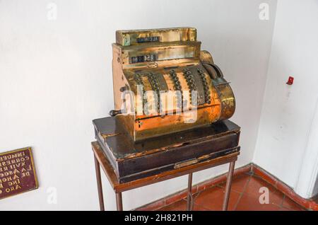 Old-time cash register Stock Photo