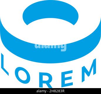 negative isometric 3D blue character, vector illustration Stock Vector