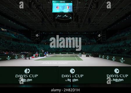 Turin, Italy. 26th Nov, 2021. Stage Group E - Italy vs USA, Tennis Internationals in Turin, Italy, November 26 2021 Credit: Independent Photo Agency/Alamy Live News Stock Photo