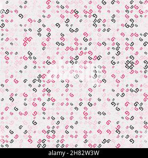 Abstract Geometrical generative computational art illustration Stock Vector
