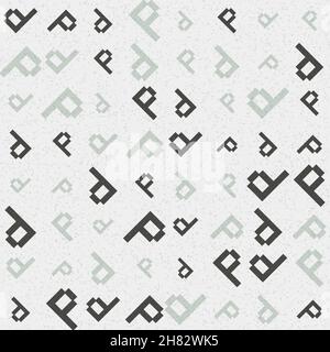Abstract Geometrical generative computational art illustration Stock Vector