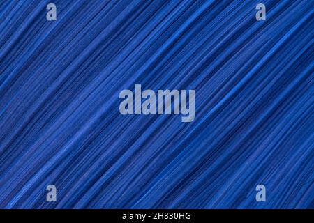 Abstract fluid art background navy blue colors. Liquid marble. Acrylic painting on canvas with sapphire gradient. Watercolor backdrop with striped pat Stock Photo