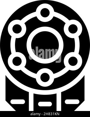 centrifuge laboratory equipment glyph icon vector illustration Stock Vector