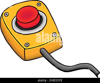 Painted start button, vector illustration Stock Vector