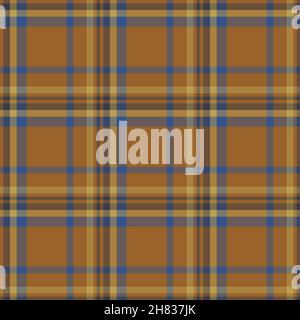 Check plaid seamless pattern. Vector background of textile ornament. Flat fabric design. Tartan. Stock Vector