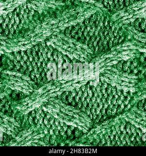 Seamless Pullover Seafoam Cable Knit Texture Stock Illustration