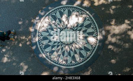 Imagine, Strawberry Field, Central Park, Manhattan, New York City Stock Photo