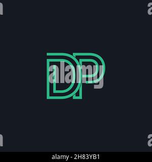 Professional Innovative Initial DP logo. Minimal elegant Monogram. Premium Business Artistic Alphabet symbol and sign Stock Vector